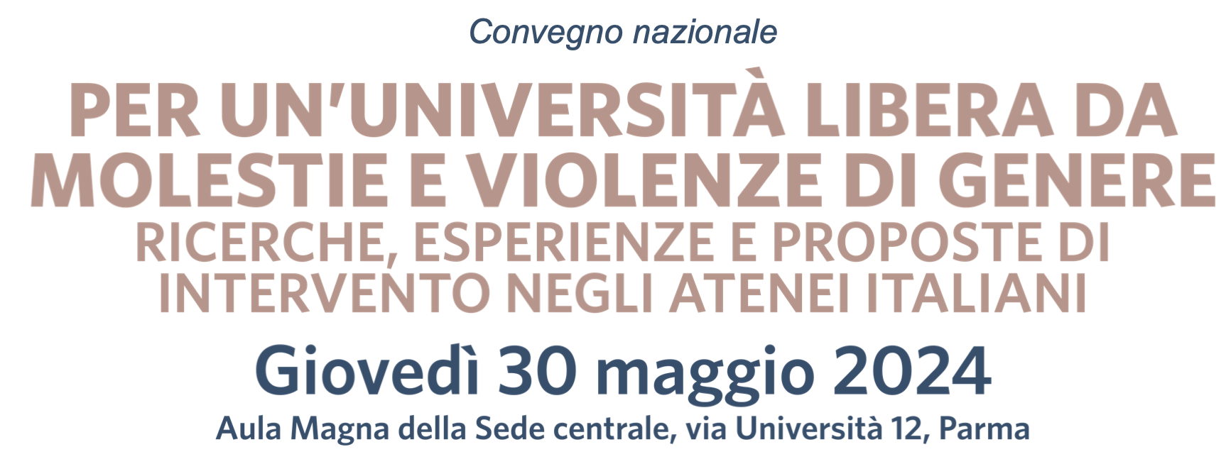 Per un’Università libera da molestie e violenze di genere